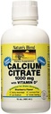 Nature's Blend Calcium citraat met D3 Blueberry Flavored Liquid 16 oz Elke (pack van 2)