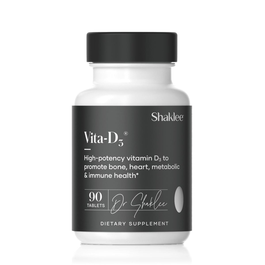 Shaklee - Vita-D3® 2.000 IE - High-Potency Vitamine D3 voor bot-, hart- en immuungezondheid, vitamine D, calciumabsorptie en algehele wellness verbeteren 1 tablet dagelijks - 90 tabletten