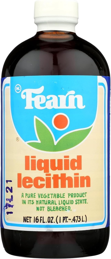 Fearn Liquid Lecithin, Kosher, 16 Fluid Ounces (verpakking van 1)