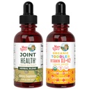 MaryRuth Organics Joint Health Liquid & Vitamin D3+K2 Drops for Peugetlers 
