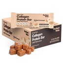 Perfect Keto Bars - De schoonste Keto Snacks met Collageen en MCT. No Added Sugar, Keto Diet Friendly - 3g Net Carbs, 19g Fat,11g Proteine - Diet Food Dessert (Salted Caramel, 12 Bars)