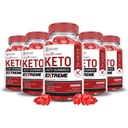 Justified Laboratories (5 Pack Trim Tummy Keto ACV Gummies Extreme 2000MG Trim Tummy Keto Gummies Apple Cider Vinegar Geformuleerd met Granaatappel Beet Juice Powder B12 Vegan Non GMO 300 Gummys