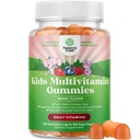 USDA Organic Kids Multivitamine Gummies - Vegan Organic Multivitamine for Kids 2+ with 14 Essential Vitamines and Minerals - Daily Gummy Multivitamines Vegan Nut Free & Non-GMO (120 Tel.)