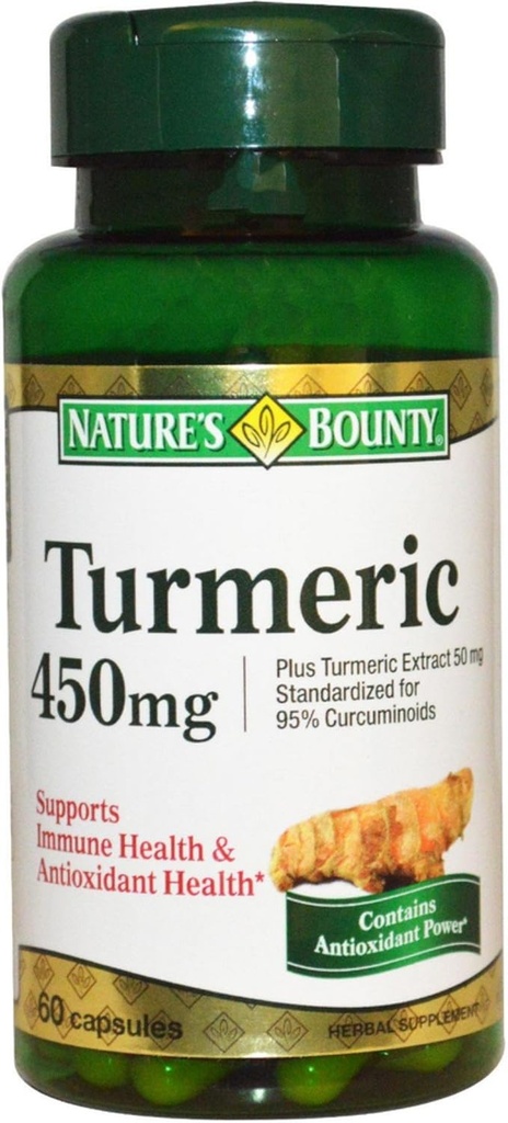 Nature's Bounty Kurkuma Capsules 60 Capsules (verpakking 2)