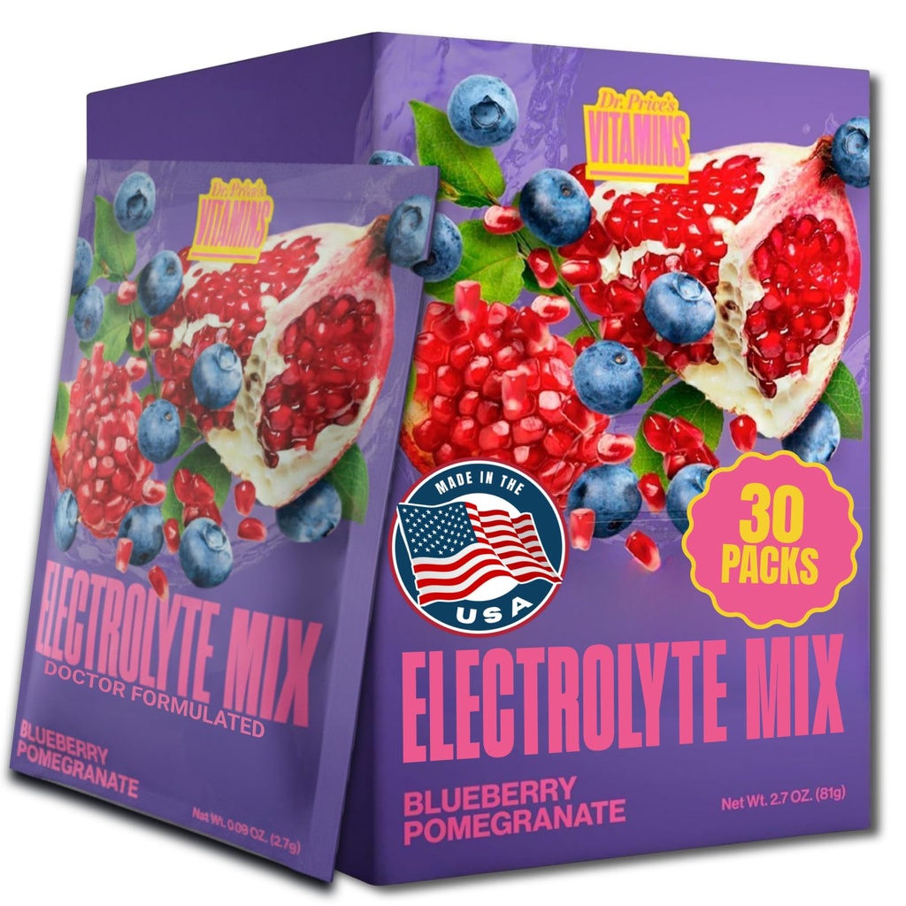 Dr. Price's Vitaminen Electrolyte Mix Supplement Poeder, 72 Trace Minerals, Kalium, Natrium, Elektrolyt Vervanging Keto Drink 