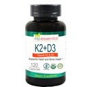 ELP ESSENTIËLE Vitamine K2 met D3 Supplement Bone and Heart Health, Capsules K2+D3 Vitaminen 120 Capsules