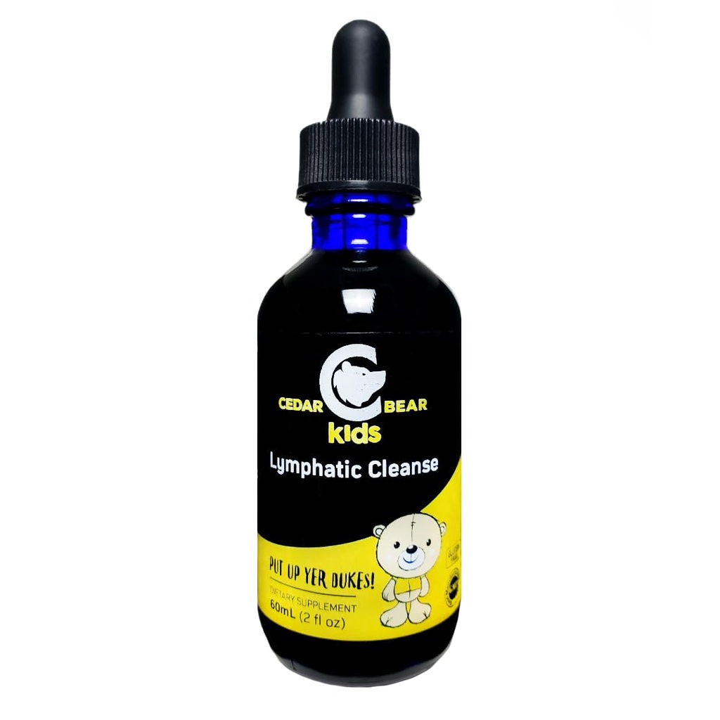 Cedar Bear Lymfatische reiniging voor kinderen - vloeibare kruidensupplement dat ondersteunt gezonde lymfatische en immuunfunctie 2 fl oz (pakket van 1)