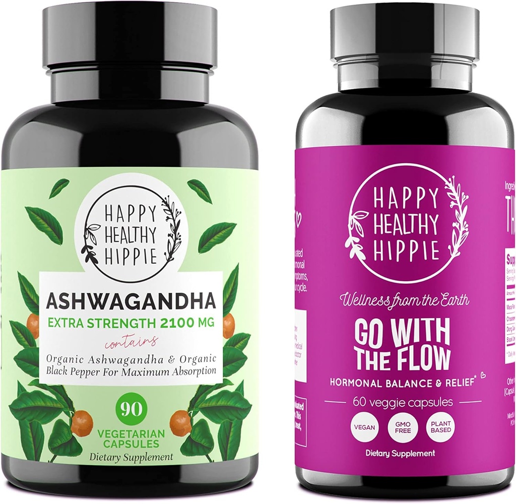Happy Healthy Hippie Ga met The Flow Bundle (2pk) - Ga met The Flow & Ashwagandha