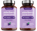 Support pour les Immunes de baies aînées vitaminées - avec zinc, vitamine C et échinacée, mélange 5-en-1 avancé, puissant antioxydant, soutient l'équilibre corporel entier, non-OGM - 60 capsules, 2 pack
