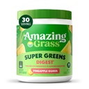 Verbazingwekkend gras Groenen Blend Digest: Super Greens Poeder Smoothie Mix voor digestie Ondersteuning met Organische Spirulina, Chlorella, Beetwortelpoeder, Digestieve Enzymen & Probiotica, 30 porties