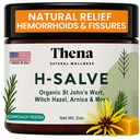Traitement hémorroïde intense 100% naturel de la crème hémorroïde et de la fissure Contrôle de la pommade biologique Arnica Witch Hazel guérison rapide maximum de la force, le meilleur avec Thena Sitz bain savon pour les femmes hommes