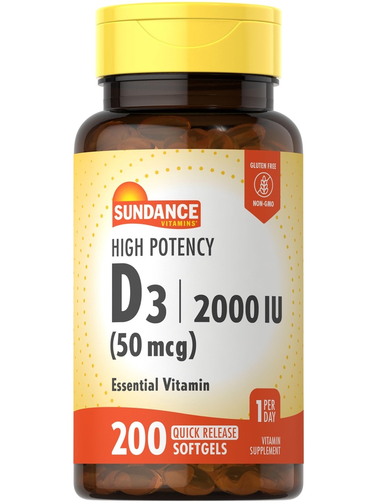 Sundance High Potency D3 2000 IE 