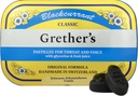 GRETHER'S Pastilles Klassieke Zwarte bessen Natuurlijke Remedie Droge Mond Relief - Soothing Throat & Healthy Voice - Lang aanhoudende smaak, Gift for Singers - 1-Pack - 3,75 oz.
