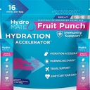 HydroMATE Electrolyte Poeder Fruit Punch Hydration Packets Lage suiker 16 Tellen