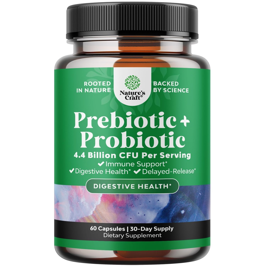 Prebiotica en Probiotica Gut Health Supplement - Super Potent Digestieve Gezondheid Acidophilus Probiotische Capsules met mannen en vrouwen Probiotica en Prebiotica voor Colon Digestieve Ondersteuning en Immuniteit