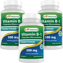 Best Naturals Vitamine B1 als Thiamine Mononitraat 500 mg 120 tabletten (120 telling (verpakking 3))