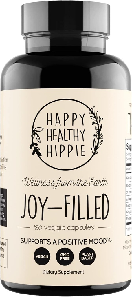 Joy-Filed Mood Support Supplement - 7 Herb Complex w/St. Johns Wort (180 Ct) 