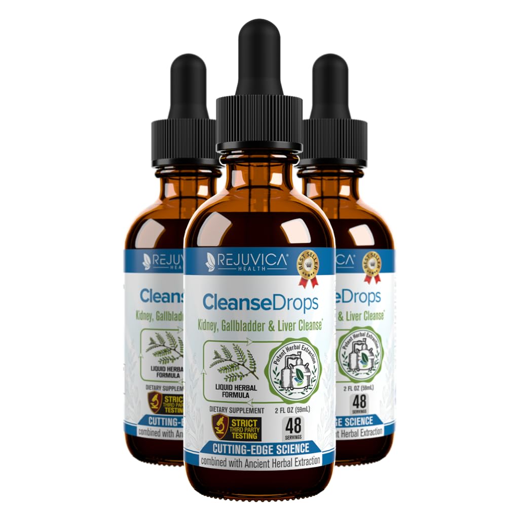 Reinigingsdruppels - Advanced Nier & Gallblad Cleanse Support Supplement - Vloeibare levering voor betere absorptie - Chanca Piedra Gebruikt in Amazone Rainforest