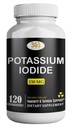 Kaliumjodide130 mg - KI tabletten- Kalium130 mg - USA Made Kaliumjodium pillen YODO Naciente, Yoduro de potasio - 120 tabletten