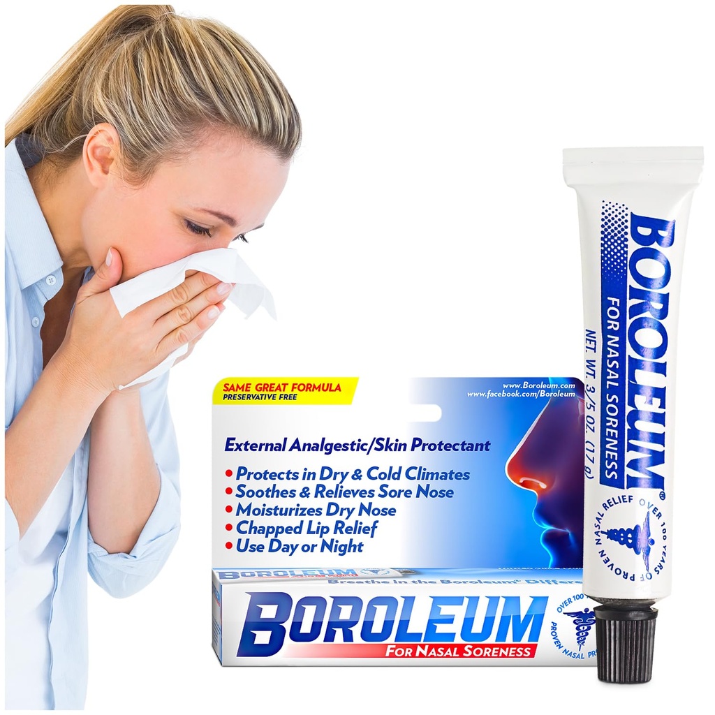 Boroleum voor neuspijn, 17 Gram, 3/5 Ounce Tube