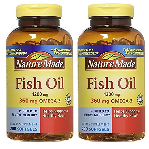 Nature Made Fish Oil 1200mg Met Omega-3, 400 Softgels