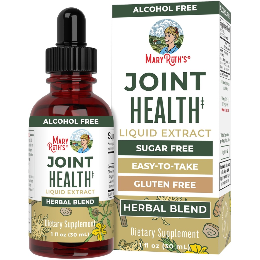 MaryRuth Organics Joint Health Liquid Extract Vier kruiden Blend Liquid Drops 