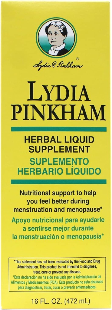 Lydia Pinkham Herbal Liquid Supplement 16 oz (verpakking van 11)