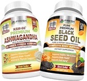 FRESH HEALTHCARE Ashwagandha KSM 66 et Black Seed Oil - Bundle