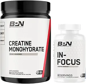 BARE PERFORMANCE NUTRITION BPN Creatine Monohydraat & in-focus Hersen ondersteuningsbundel