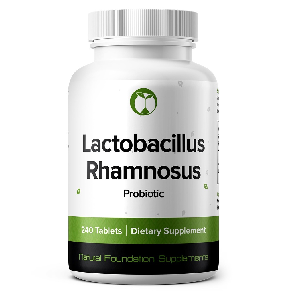 Lactobacillus Rhamnosus Probiotic 240 Tablets (4 Month Supply) – Researched Strain LRa05 – 3 Billion CFU – Digestive Health & Microbiome Support – GMP Certified (240, Lactobacillus Rhamnosus)