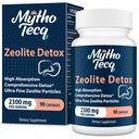2300 MG Zeolite Détox Capsules - Argile de Charcoal et Bentonite activée, corps complet, foie et Gut nettoyant, Clinoptilolite zéolite(90 Capsules)