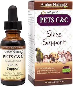 Amber NaturalZ Pet C&C supplément à base de plantes pour les chiens, les chats, les oiseaux, les cochons de Guinée et les lapins