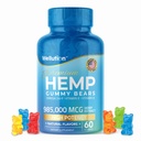 WELLUTION Gommies de chanvre – Haute puissance 985 000 MCG – Ours naturel fruité pour la détente et la paix - Agissant rapidement - 60ct