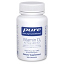 Pure Encapsulations Vitamine D3 10 mcg (400 IE) 