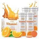 SIGNIFY NATUUR Vitamine C 1000mg Bruisende tabletten - Krachtige Immune Support VIT C met zinksupplement - Suikervrije en Veganistische formule 