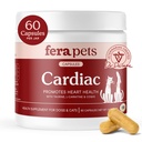 Fera Huisdieren Hartondersteuning - Hartsupplement voor katten en honden met Taurine, L-Carnitine, & CoQ10 - bevordert normale circulatie en hartslag - 60 capsules