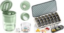 Pillen Organisator 3 keer per dag - GloDeals Weekly Pillen Organisator 3 keer per dag, Grote Pillen Box 7 dagen Medicine Organisator Pillen Case, Pillen Container houder, Dagelijkse Pillen Box 3 keer per dag, voor Vitamine, Wit