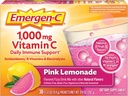 Emergen-C 1000mg Vitamine C Poeder, met Antioxidanten, B Vitaminen en Elektrolyten, Immuniteit Supplementen voor Immune Ondersteuning, Cafeïne Gratis Fizzy Drink Mix, Pink Lemonade Flavor - 30 Tellen (pakket van 12)