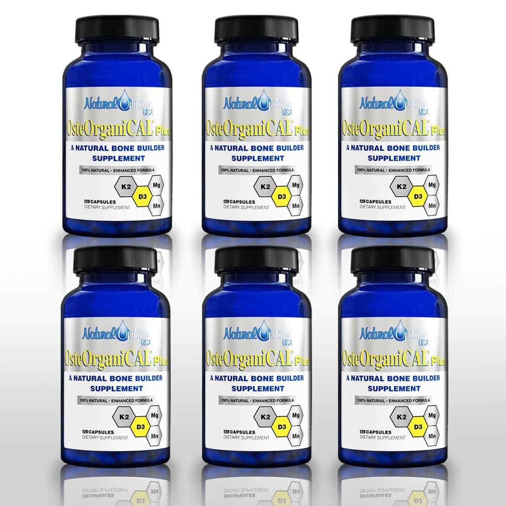 Plus - Base végétale biologique de supplément de calcium avec vitamine D3, k2, glycinate de magnésium et manganèse (720 Nombre)