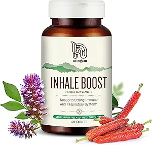 Nirogam Inhaleren Boost 120 tabletten een fles I Long Ondersteuning Supplement 