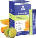 Blueshift Turmeric Citrus Medley - Kurkuma Poeder Paketten voor Water, Kurkuma Curcumin Supplement, Geen Suiker Drink Mix voor Natuurlijke Herstel Ondersteuning - Citrus smaak, Poeder Sticks (10 Pack)