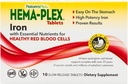 NaturesPlus Hema-Plex ijzer - 10 Slow-Release tabletten - 85 mg gecheleerd ijzer - totale bloedgezondheid - met vitamine C & Bioflavonoïden - Veganistisch, glutenvrij - 10 porties