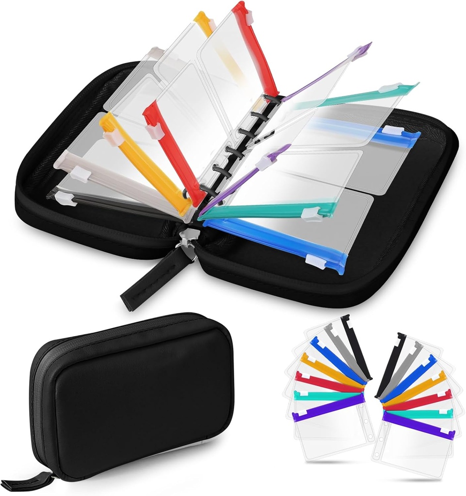 Water-Proof Pill Pouch Set, Wekelijkse Organisator 2 keer per dag, Losse-Leaf opslag met kleur-gecodeerde geneeskunde zakjes, Herbruikbare reismedicijn Organisator, geritst
