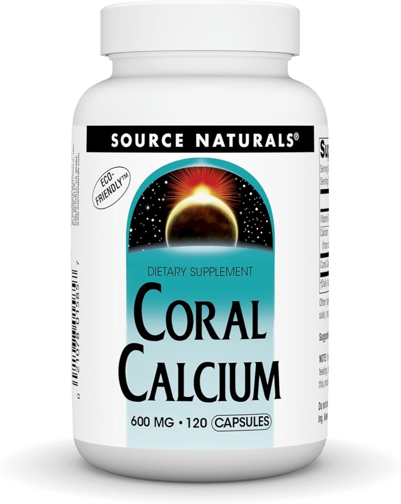Bron Naturals Coral Calcium - 600mg - 120 Capsules