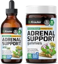 BIO KRAUTER Adrenal Support 60 Gummies & Adrenal Support Tinctuur 4 Fl. Oz.
