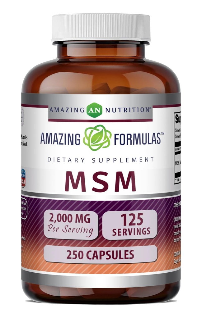Verbazingwekkende Formules MSM (Methylsulfonylmethaan) Supplement 