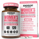 Multivitamine voor vrouwen - Supplement voor energie, immuniteit, & vrouwelijke ondersteuning - dagelijkse vitamines voor vrouwen met biotine, calcium, magnesium - niet-GMO, vegetarische vrouwen Multivitamine - 120 capsules
