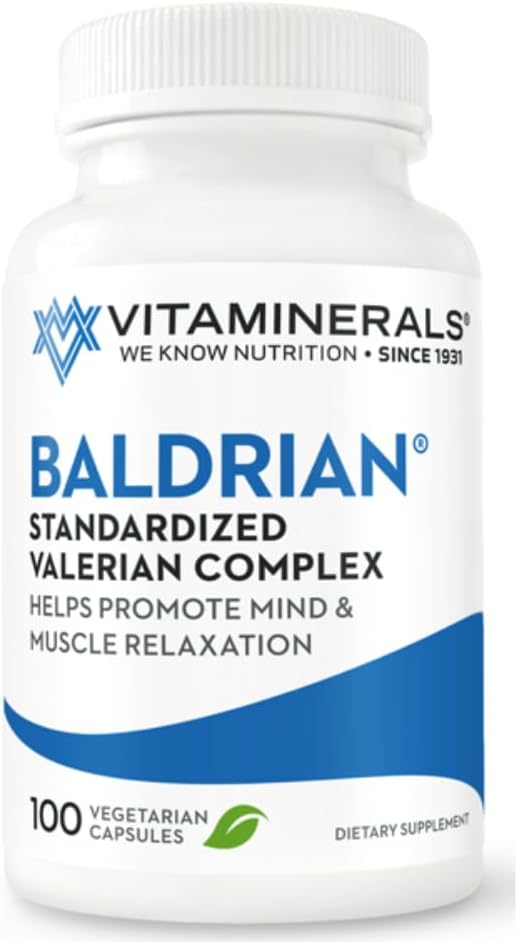 Vitaminerals 33 Baldrian® originele natuurlijke ontspannende ondersteuning gestandaardiseerde Valeriaan (100)