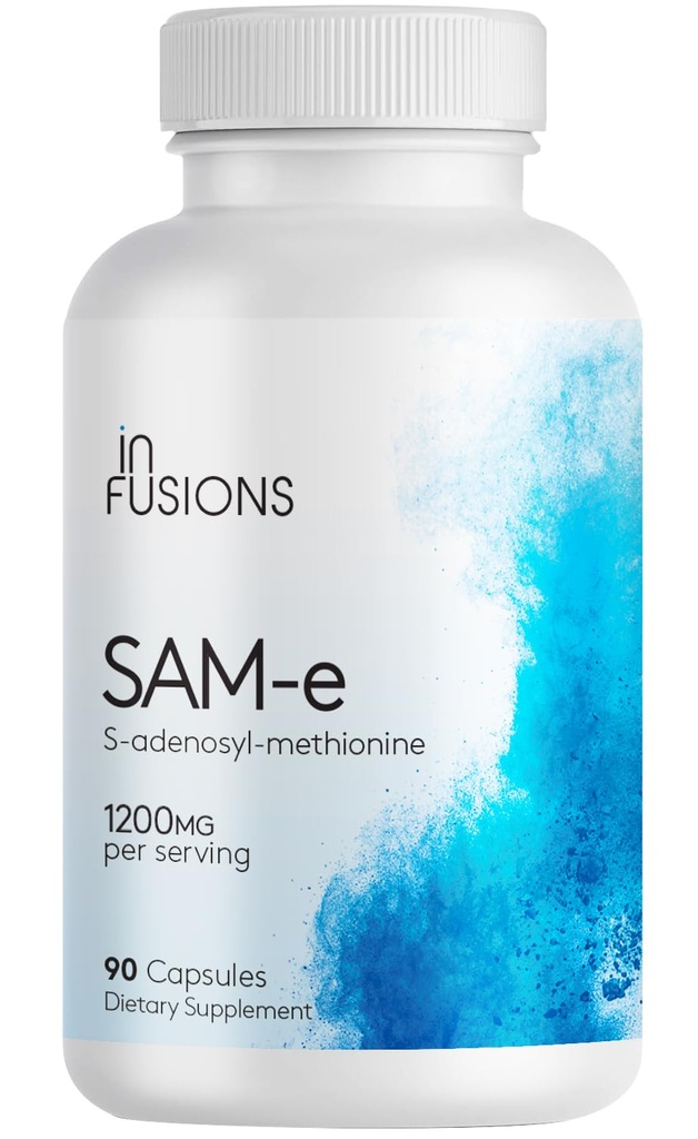 Infusions Concentration maximale Pure SAM-e 1200mg 90 Capsules végétales (S-adensoyl-méthionine)