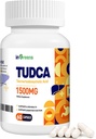 Pure TUDCA Supplement 1500 mg, High Pure Taurourso deoxycholic Acid Bile Salts, Lever Ondersteuning voor Lever Reiniging Detox en Reparatie, Niet GGO, Gemakkelijk te slikken, Gemaakt in de VS, 60 capsules